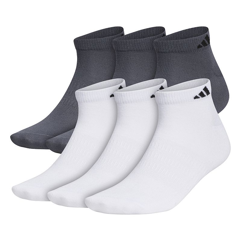Big & Tall adidas Superlite II 6-pack Low-Cut Socks, Mens, Size: 12-15, Wh