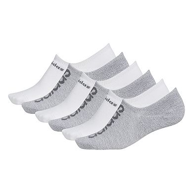 Men's adidas 6-Pack Linear Superlite II Super No-Show Socks