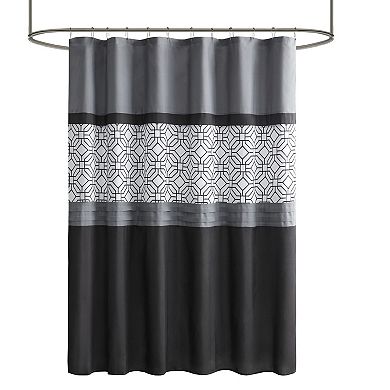 510 Design Shane Embroidered & Pieced Shower Curtain