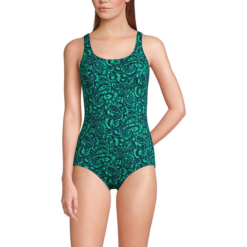Sexy One Piece Bathing Suit for Women Cutout Scallop Trim Swimsuit Floral  Swimwear