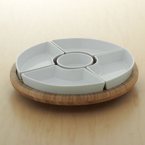Food Network™ 6pc. Lazy Susan Chip & Dip Set