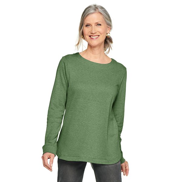 Women's Croft & Barrow® Cozy Pullover Crewneck Sweatshirt