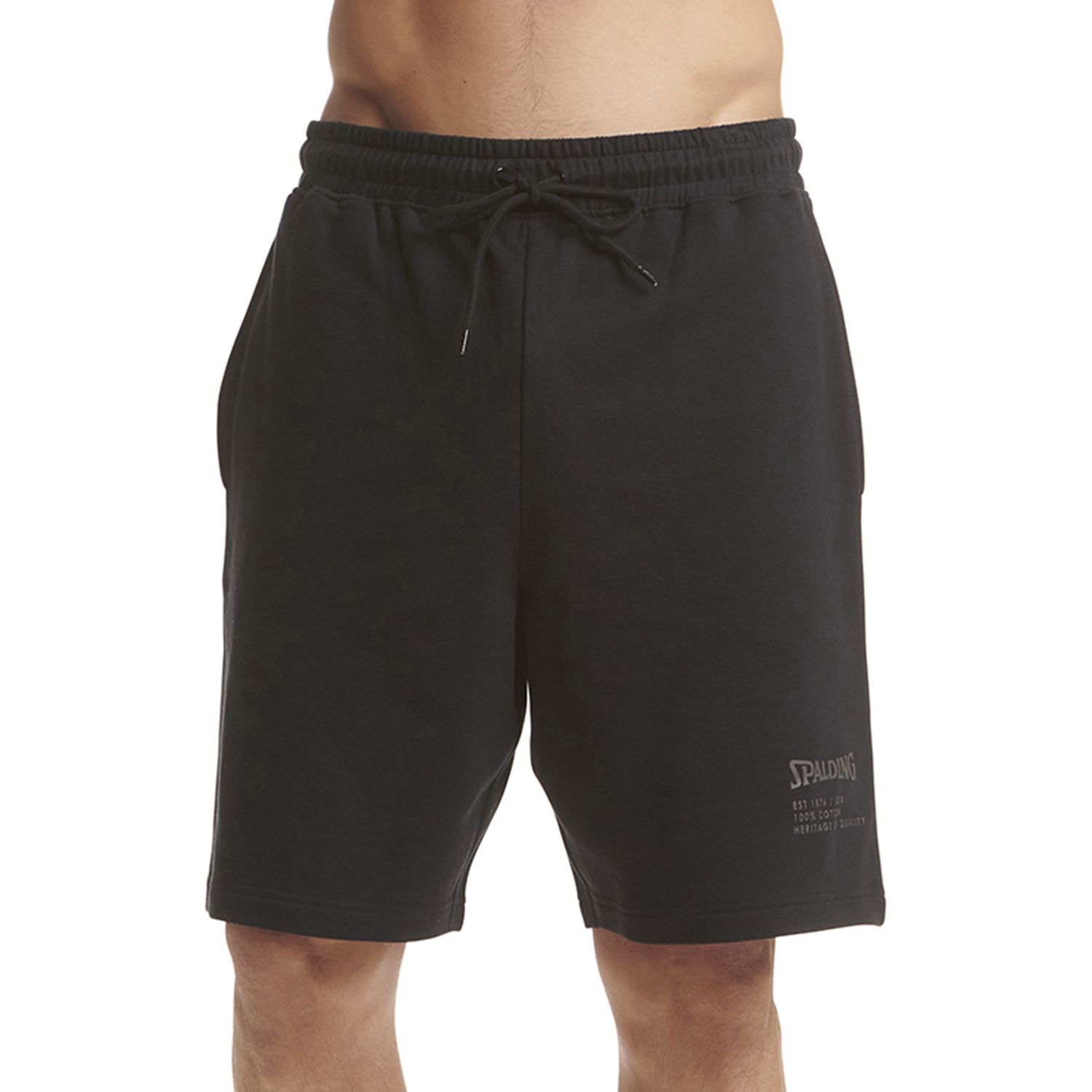 Spalding Men's Active Cotton French Terry Shorts - Moisture-Wicking Workout Shorts - View #8