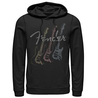 Men's Fender Stacked Guitar Faded Logo Hoodie