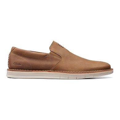 Clarks® Forge Free Men's Leather Slip-On Shoes