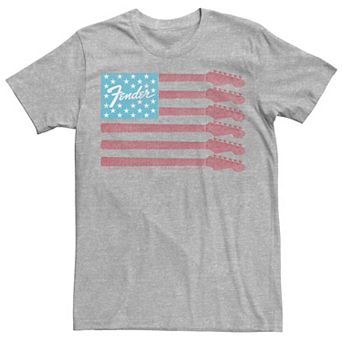 Men's Fender Guitar Flag Americana Rock Tee