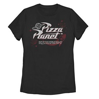 Juniors' Disney / Pixar's Toy Story Vintage Pizza Planet Logo Graphic Tee