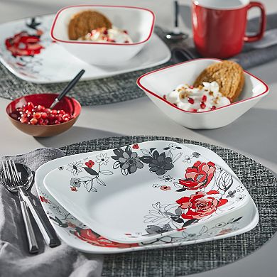 Corelle Chelsea Rose 16-pc Dinnerware Set