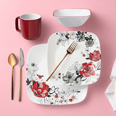 Corelle Chelsea Rose 16-pc Dinnerware Set