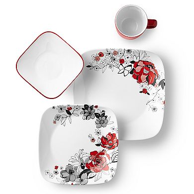 Corelle Chelsea Rose 16-pc Dinnerware Set