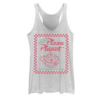 Juniors' Disney Pixar Toy Story Alien Pizza Planet Box Tank Top
