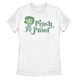 Juniors' Disney / Pixar's Inside Out Pinch Disgust St Patricks Day Graphic Tee