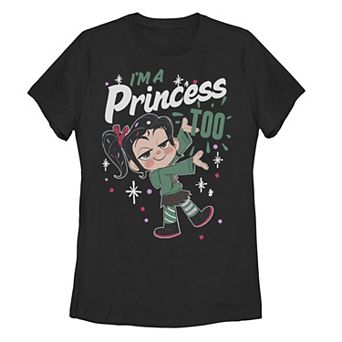Juniors' Disney's Wreck It Ralph 2 Princess Logo Graphic Tee