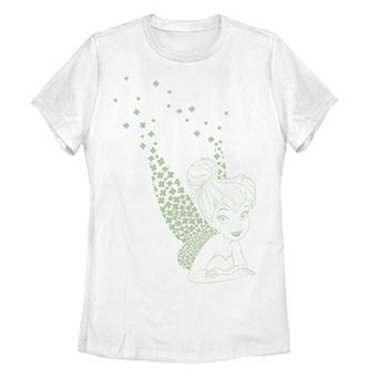 Juniors' Disney's Tinkerbell Clovers St. Patrick's Day Graphic Tee