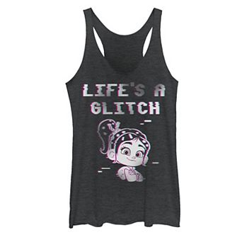Juniors' Disney's Wreck It Ralph 2 Life's A Glitch Graphic Tank Top