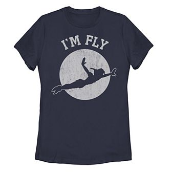 Juniors' Disney's Peter Pan Silhouette I'm Fly Graphic Tee