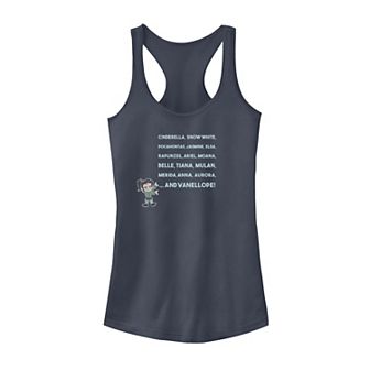 Juniors' Disney's Wreck It Ralph 2 Princess Names Graphic Tank Top