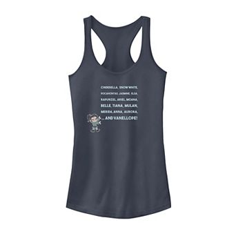 Juniors' Disney's Wreck It Ralph 2 Princess Names Graphic Tank Top