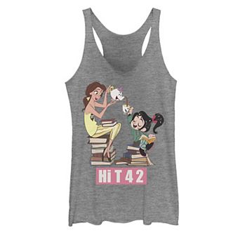 Juniors' Disney's Wreck It Ralph Vanellope & Belle Graphic Tank Top