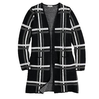 Women's Nine West Shaker-Stitch Duster Cardigan
