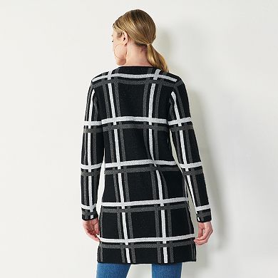 Women's Nine West Shaker-Stitch Duster Cardigan