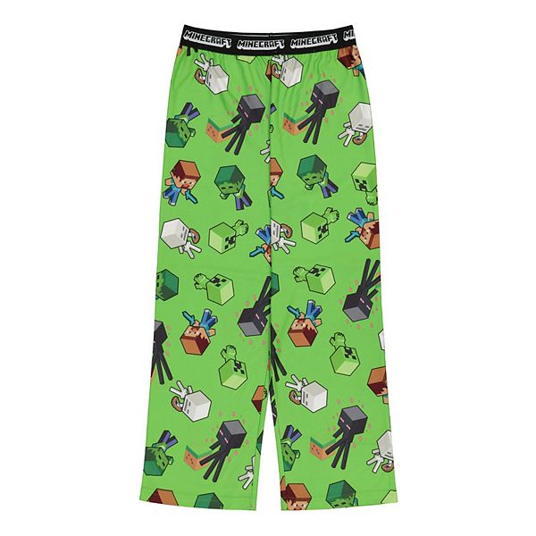 Boys 4 16 Minecraft Mob Pajama Pants in Regular Husky