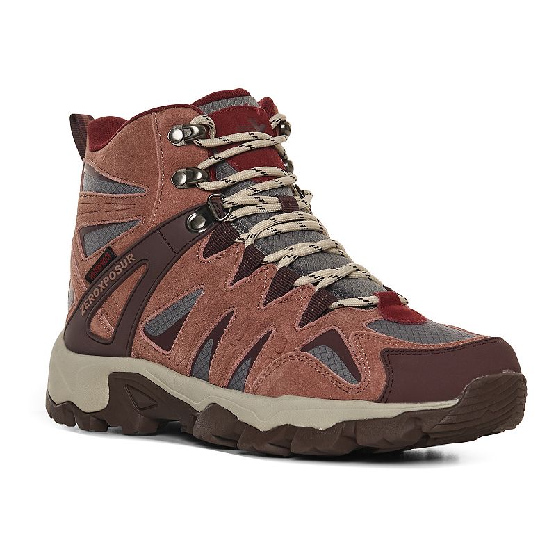 ZeroXposur Colorado Mid Womens Waterproof Hiking Boots, Size: 6, Dark Pink
