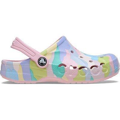 CROCS Baya Seasonal Printed Slip On Clogs Mens 10 Womens 12 Sandals Green White Crocs Baya Seasonal Printed Kids Lightweight Clogs main image 3