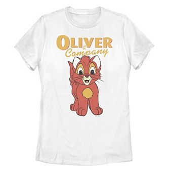 Juniors' Disney's Oliver & Company Movie Portrait Graphic Tee