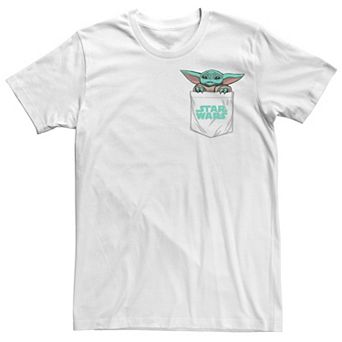 Men's Star Wars The Mandalorian Baby Faux Pocket Tee