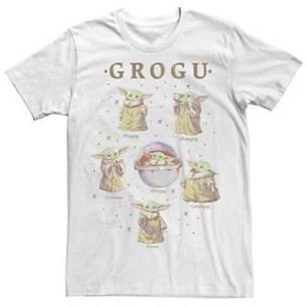 Men's Star Wars: The Mandalorian Grogu Moods R16 Tee