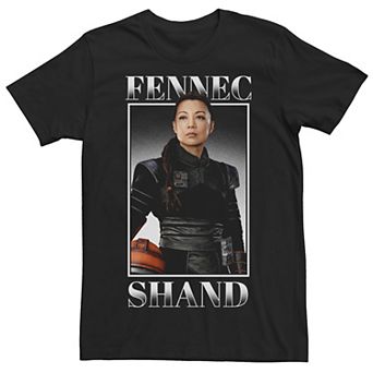 Men's Star Wars: The Mandalorian Fennec Shand Portrait R16 Tee