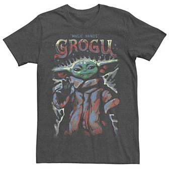 Men's Star Wars: The Mandalorian Grogu With The Magic Hands Tee