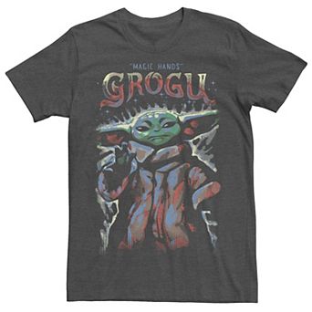 Men's Star Wars: The Mandalorian Grogu With The Magic Hands Tee