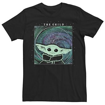 Men's Star Wars: The Mandalorian The Child In Space Portrait Tee