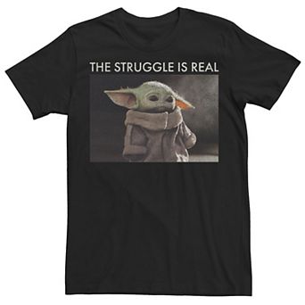 Men's Star Wars Baby Yoda Meme Tee
