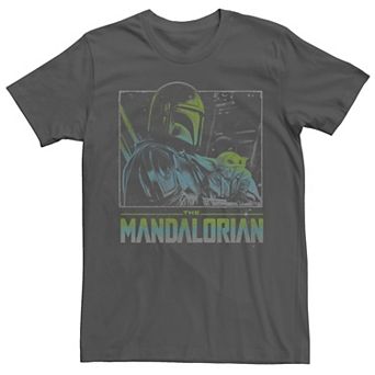 Men's Star Wars: The Mandalorian & The Child Color Pop Poster Tee