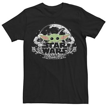 Men's Star Wars The Mandalorian The Child Floral Tee