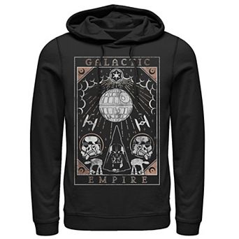 Men's Star Wars Galactic Empire Death Star Poster Hoodie