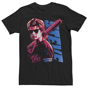 Men's Stranger Things Stevie Splatter Punk Hello Ladies Tee