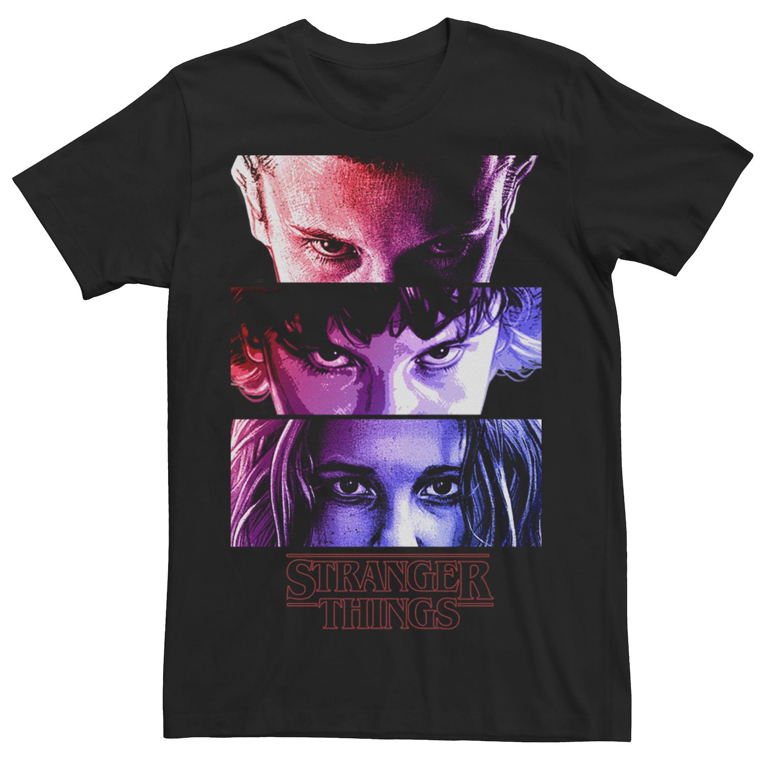 Image for Licensed Character Men's Stranger Things Eleven Stare Down Through The Seasons Tee at Kohl's.
