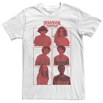 Men's Stranger Things Group Shot Red Box Up Tee