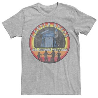 Men's Stranger Things Group Shot Castle Byers All Friends Welcome Tee