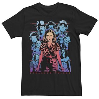 Men's Stranger Things Group Shot Populous Gazing Tee