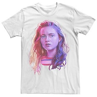 Men's Stranger Things Max Large Rose Tone Portrait Tee