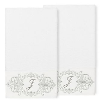 Linum Home Textiles Turkish Cotton Monica 2 pc Embellished Bath Towel Set