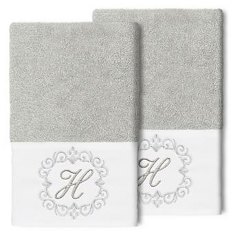 Linum Home Textiles Turkish Cotton Monica 2 pc Embellished Hand Towel Set