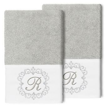 Linum Home Textiles Turkish Cotton Monica 2 pc Embellished Hand Towel Set