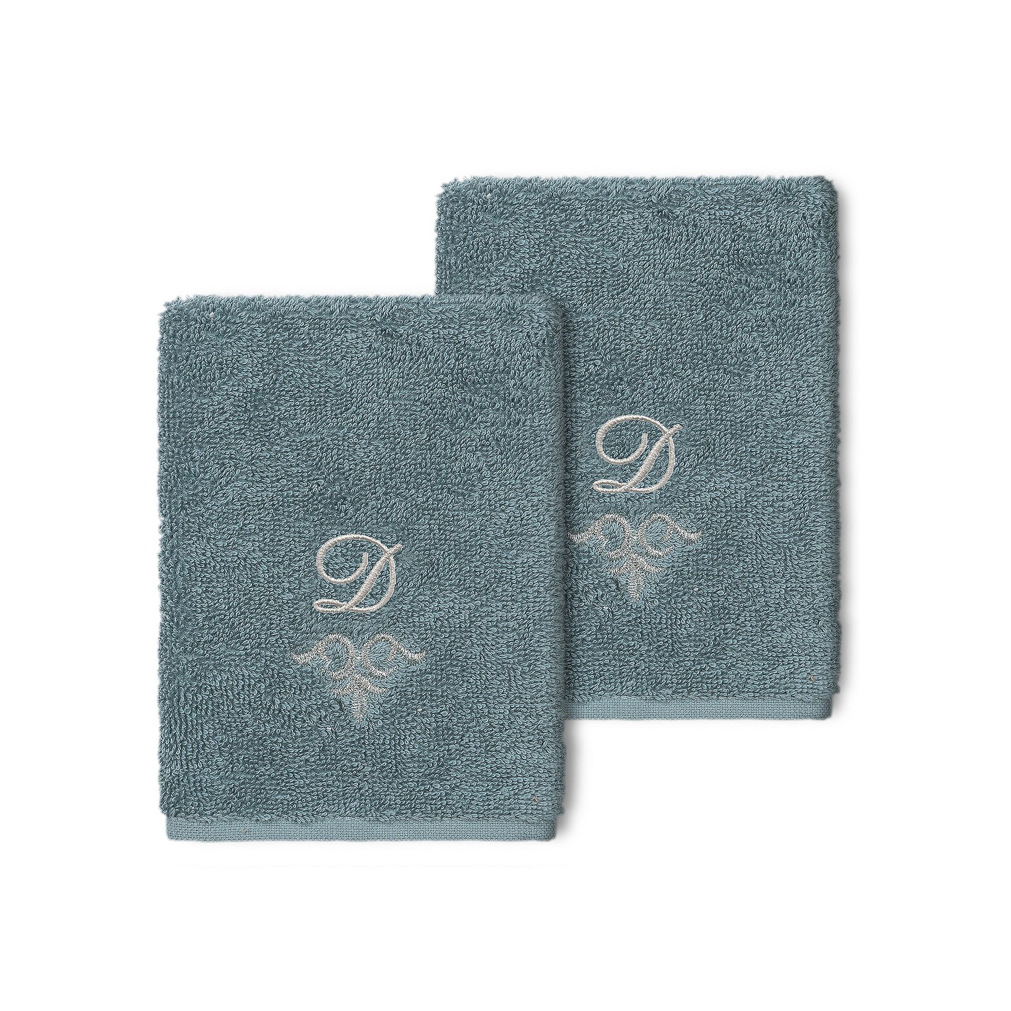 Linum Home Textiles Turkish Cotton Monica 2-packEmbellished Washcloth Set