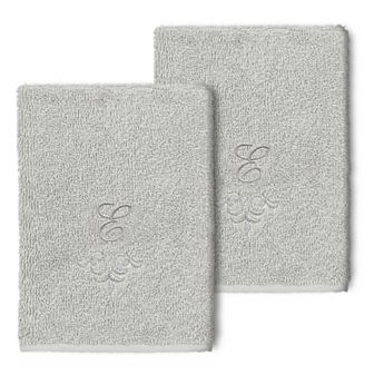 Linum Home Textiles Turkish Cotton Monica 2 pc Embellished Washcloth Set